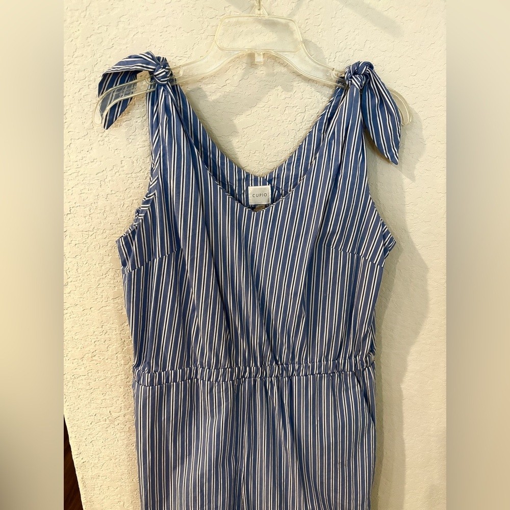 Cupio Striped Jumpsuit Size Large